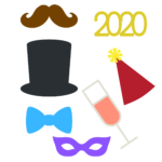 NYE 2020 Photo Props SVG File
