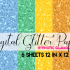 pastel digital glitter paper