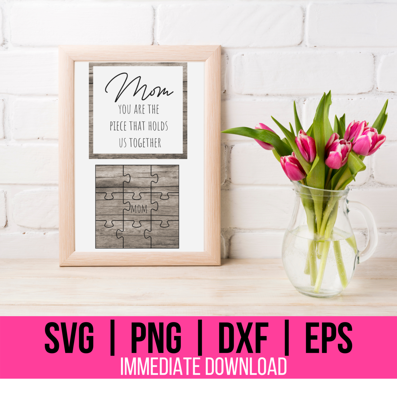 Mother's Day Puzzle SVG - Hypnotic Glamour Designs