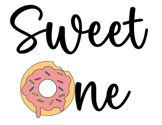 sweet one donut svg